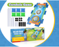 Cornhole Board Game Set – Portable 3 Hole Beanbag Toss Game Indoor Outdoor