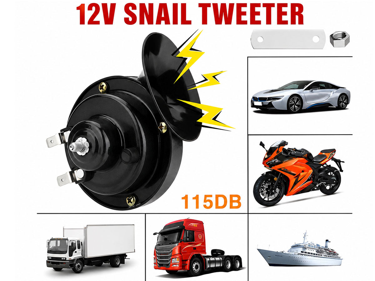 Super Loud Train Horn For Truck Train Boat Car Air Electric Snail Single Horn