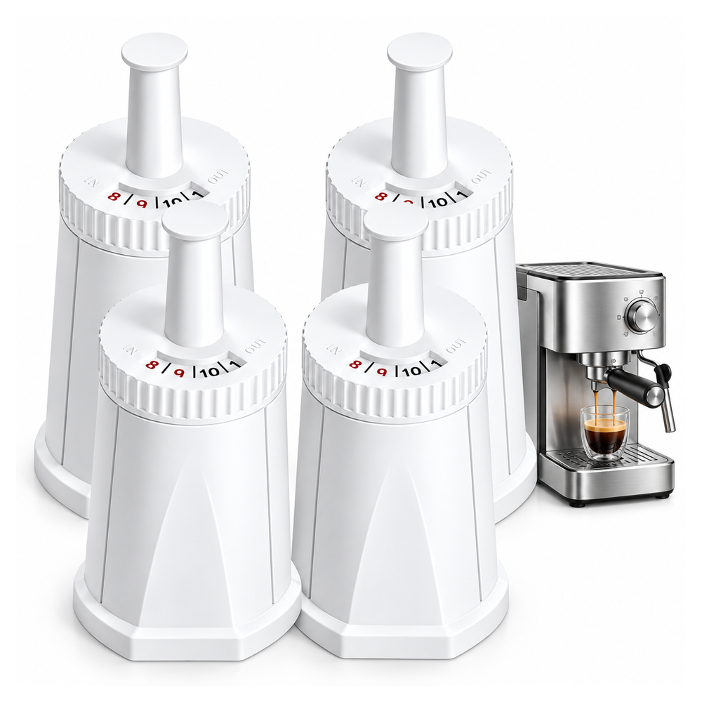 Coffee Machine Water Filter BES008 4 Pack Replacement Water Filters for Espresso Machines