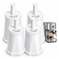 Coffee Machine Water Filter BES008 4 Pack Replacement Water Filters for Espresso Machines