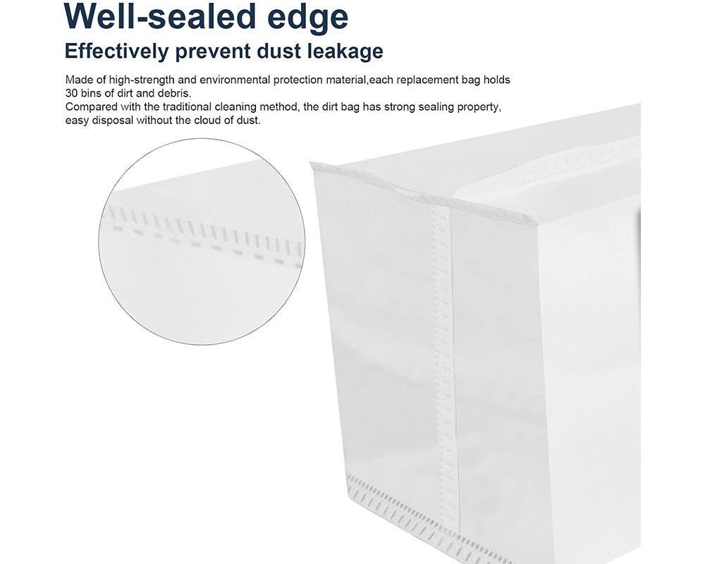 5 PCS Replacement Dust Bags for ECOVACS DEEBOT X1 OMNI, T10, T20, and T10 Omni