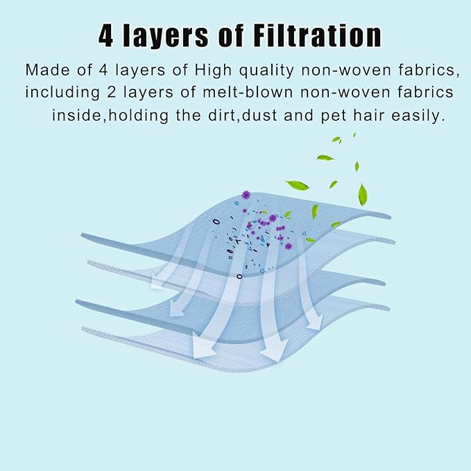 Dust Bags Replacement for ECOVACS Deebot T9, T8, N8 Series