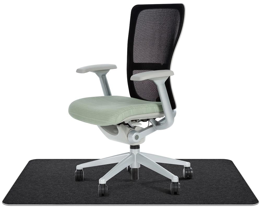 Chair Mat for Hardwood Floor 90X140cm Office Desk Floor Protector (Dark Grey) hard floor chair Mat