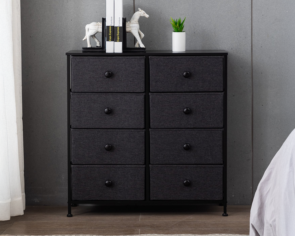 8 Drawer Tall Boy Storage Chest