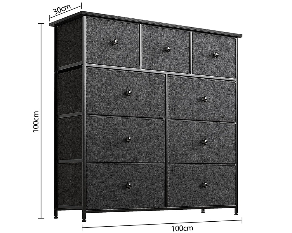 Tallboy 9 Drawers Chest of Drawers