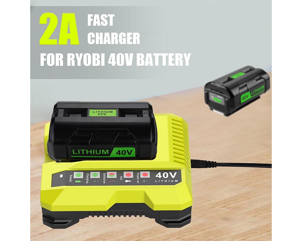 OP401 40V Battery Charger – Compatible with Ryobi 40V Lithium Batteries