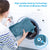 Heating Pad for Neck and Shoulders – Electric Weighted Heating Pad for Back Pain Relief – 6 Heat Settings & 4 Timers – Perfect Christmas Gift for Women, Men, Moms, Dads (Blue)