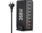 268W USB C Charger, 8 Ports PD Laptop Charging Station USB C Charger
