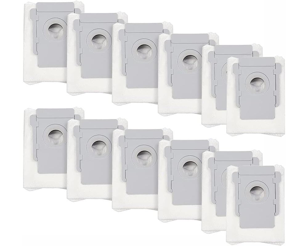 12 Pack Eco-Friendly Disposal Vacuum Dust Bags for iRobot Roomba i7/i7+, E5/E6, and s9 Series Dust Bags for iRobot Roomba