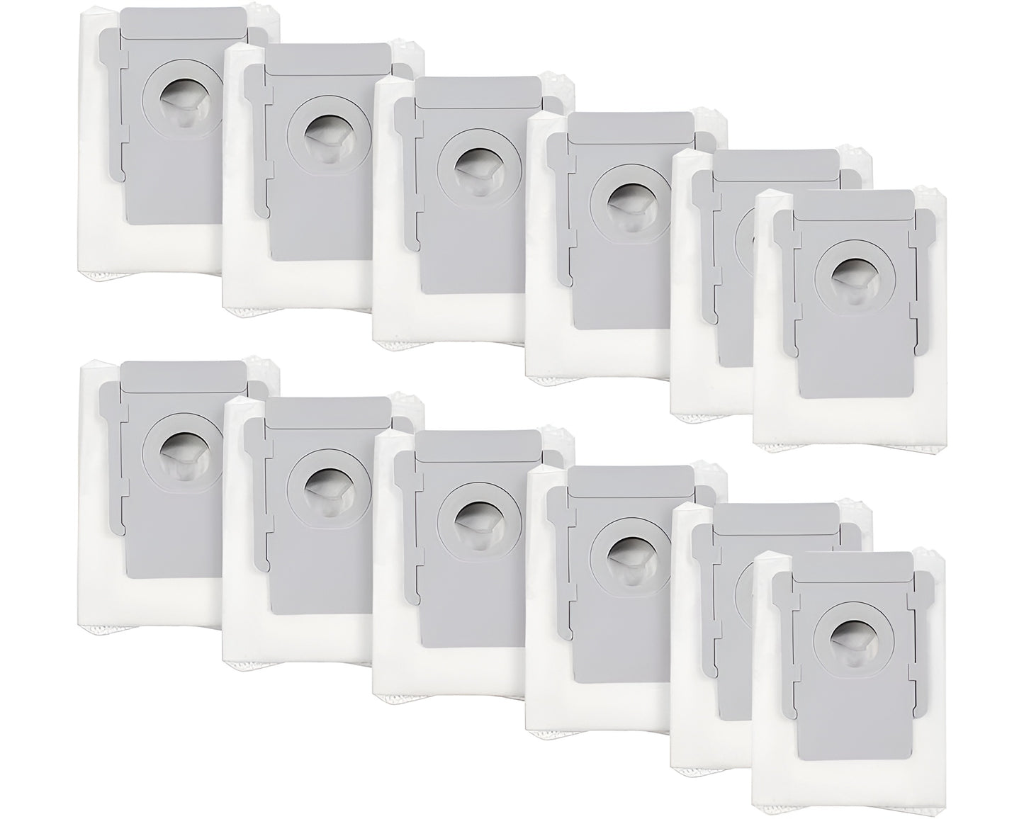 12 Pack Eco-Friendly Disposal Vacuum Dust Bags for iRobot Roomba i7/i7+, E5/E6, and s9 Series Dust Bags for iRobot Roomba