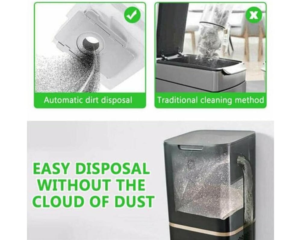 12 Pack Eco-Friendly Disposal Vacuum Dust Bags for iRobot Roomba i7/i7+, E5/E6, and s9 Series Dust Bags for iRobot Roomba