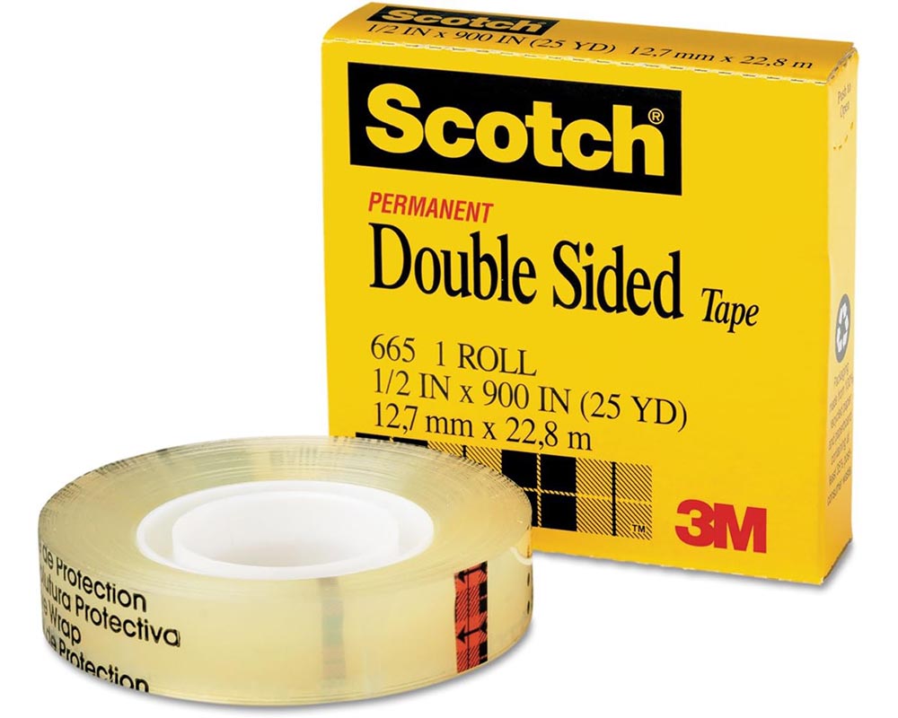 Scotch Double-Sided Tape 665 – Clear, Clean, and Reliable