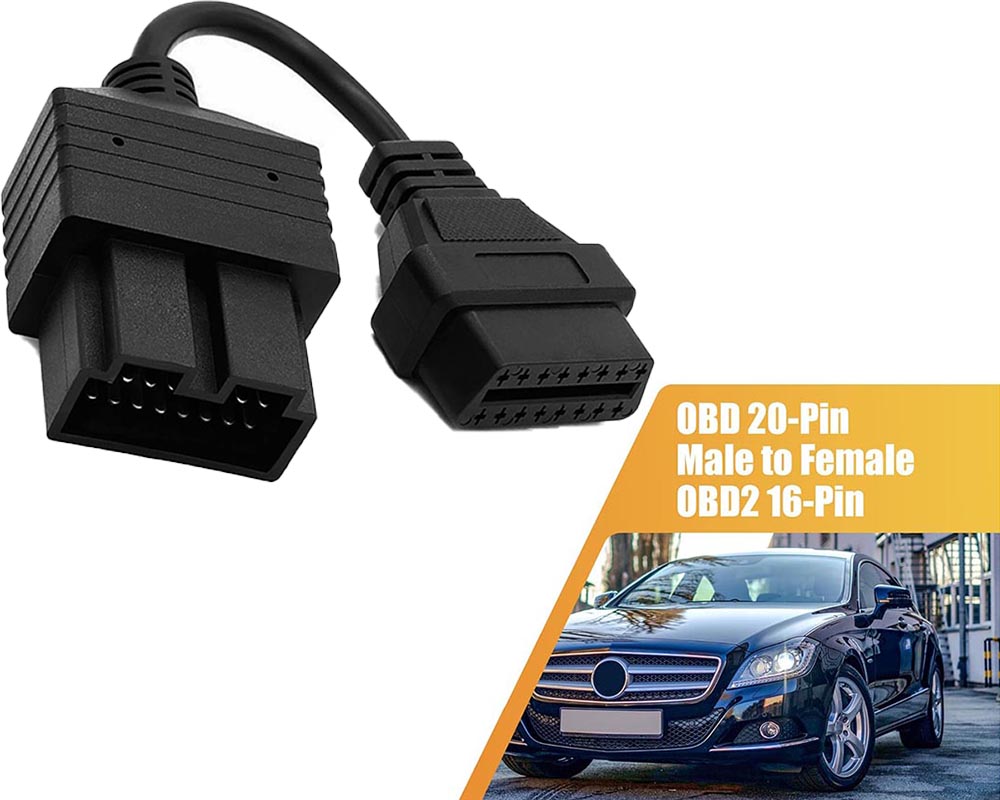 OBD 20-Pin to OBD2 16-Pin Adapter Cable for Kia Diagnostic Tool Connector Kia OBD Adapter
