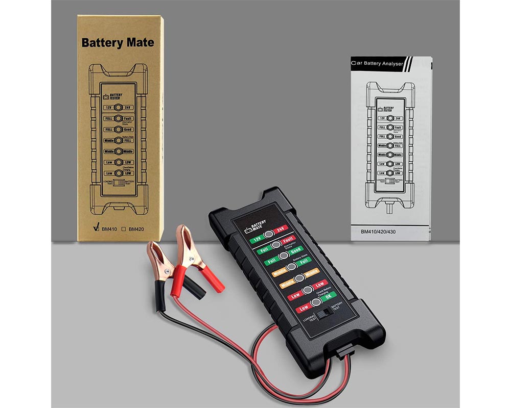 12V/24V Car Battery Alternator Tester – Know Your Battery & Charging Health