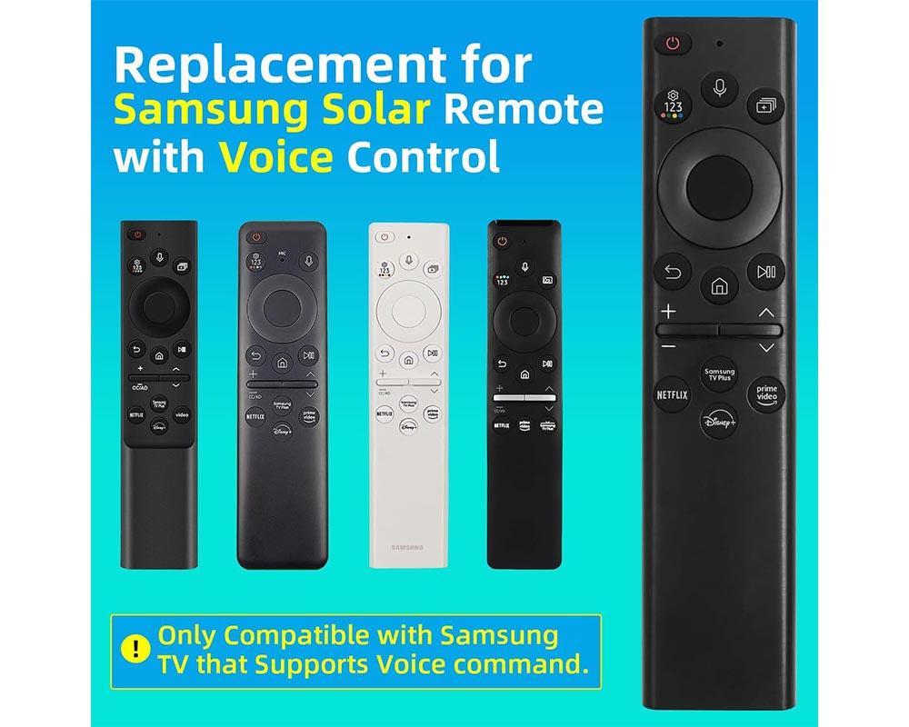 Replacement Samsung TV Remote Solar Powered with voice Control