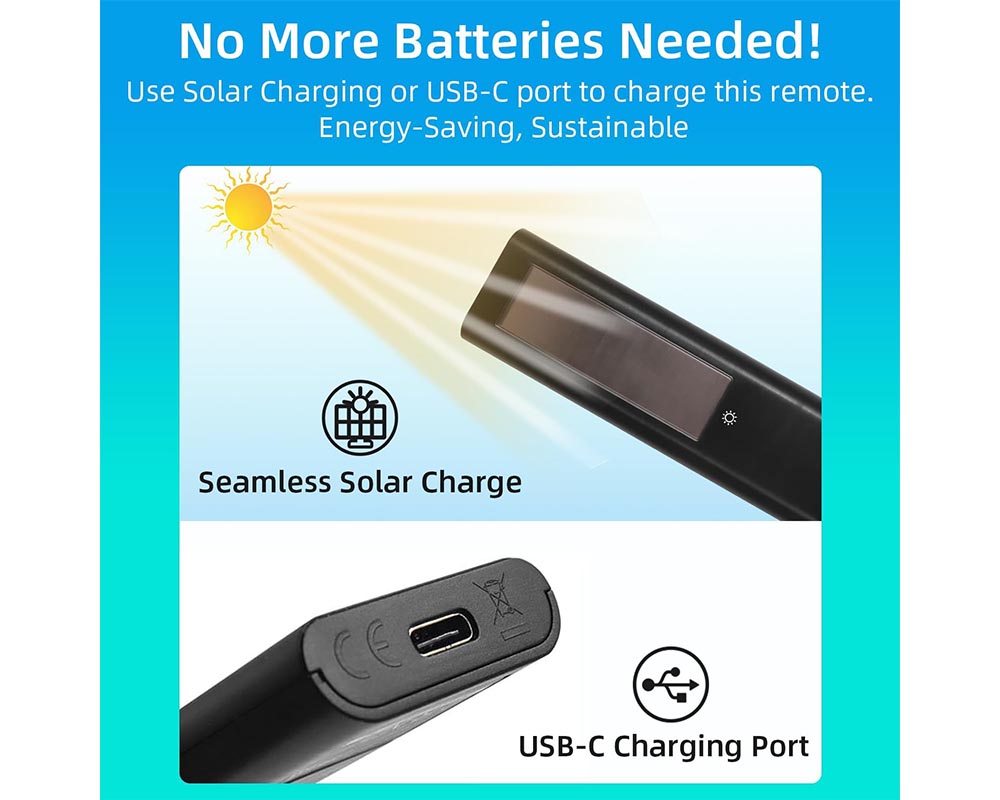 Replacement Samsung TV Remote Solar Powered with voice Control