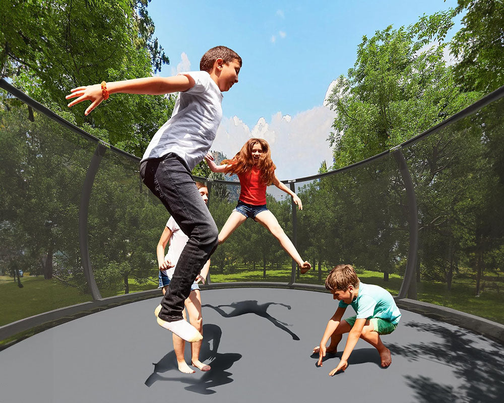 10FT Recreational Trampoline with Enclosure Net and Ladder