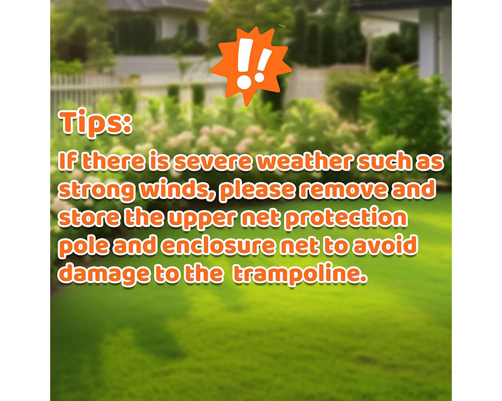 10FT Recreational Trampoline with Enclosure Net and Ladder