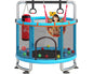 1.2m Children's Trampoline with 360-Degree Circular Armrest & Horizontal Bar – Indoor & Outdoor Fun