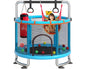 1.2m Children's Trampoline with 360-Degree Circular Armrest & Horizontal Bar – Indoor & Outdoor Fun
