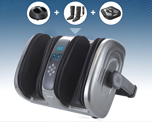 Foot and Calf Massager with Deep Kneading Shiatsu and Heat