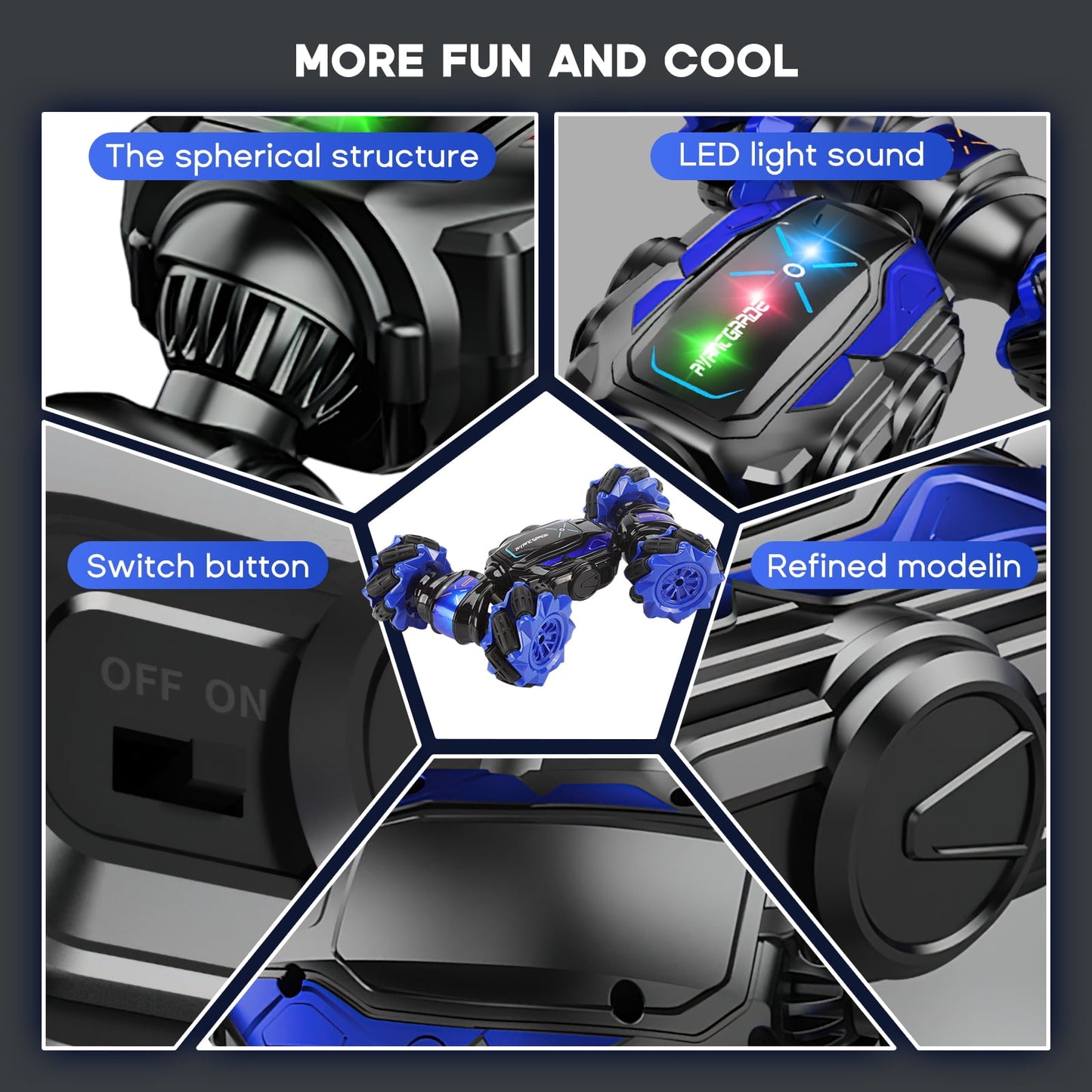 Stunt RC Car Gesture Sensing Remote Twisting Drift Vehicle Off-RoadTruck Toy