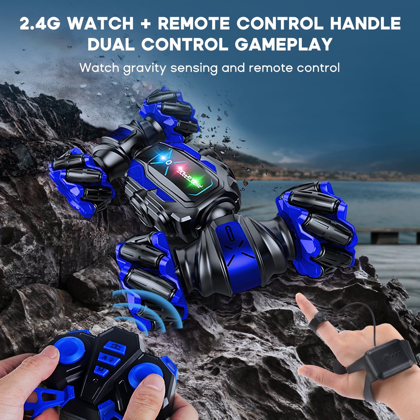 Stunt RC Car Gesture Sensing Remote Twisting Drift Vehicle Off-RoadTruck Toy