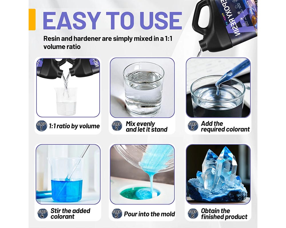 Epoxy Resin 2000ml for DIY Jewelry Art and Crafts Epoxy Resin