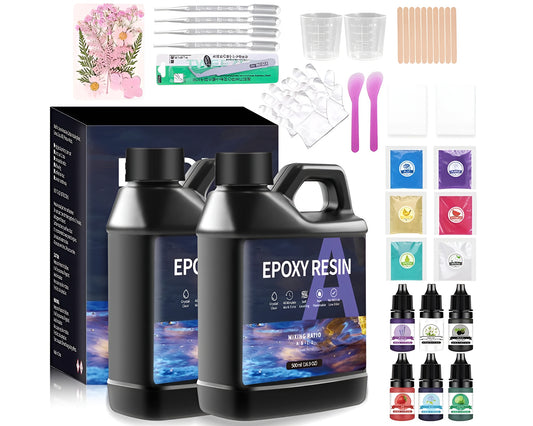 1000ml 1:1 AB Resin Epoxy Glue Set High Adhesive Crystal Clear Resin for Jewelry DIY Crafts Epoxy Resin