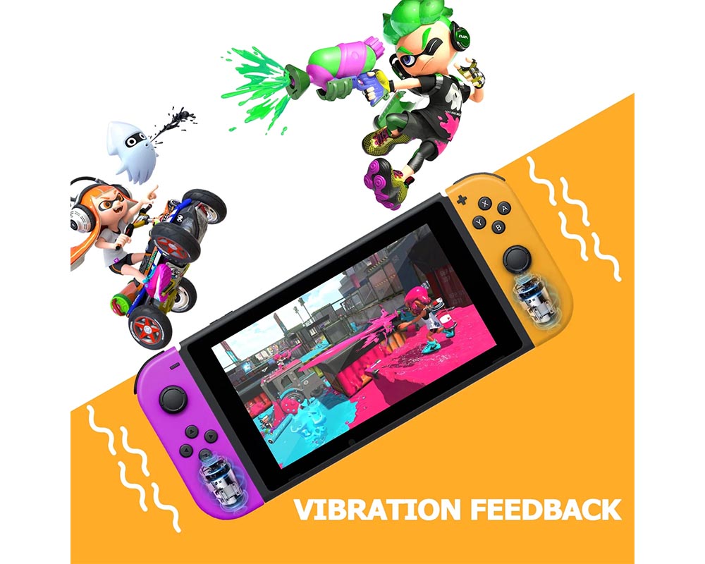 Wireless Joypad Controller for Nintendo Switch - Left and Right Joycons with Dual Vibration Motion Control