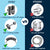 Handheld Bidet Sprayer for Toilet - Dual Control Valve Adjustable Water Pressure (Grey)