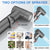 Handheld Bidet Sprayer for Toilet - Dual Control Valve Adjustable Water Pressure (Grey)