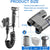Handheld Bidet Sprayer for Toilet - Dual Control Valve Adjustable Water Pressure (Grey)