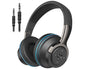 Wireless On-Ear Headphones – Upgrade Bass HiFi Stereo, Foldable, Noise-Isolating Headset with Microphone & Volume Control