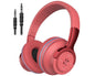 Wireless On-Ear Headphones – Upgrade Bass HiFi Stereo, Foldable, Noise-Isolating Headset with Microphone & Volume Control