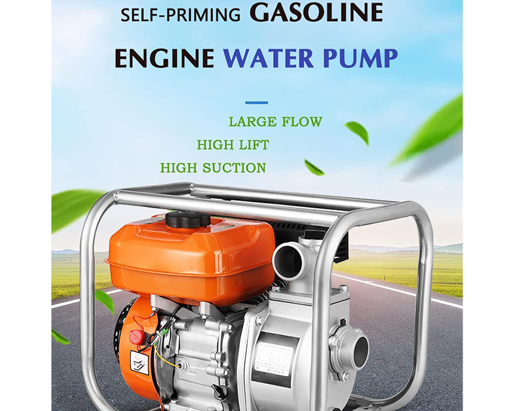 Portable Water Pump 4 Inch – 8.5HP Petrol Engine Portable Water Pump