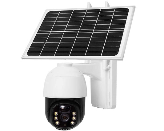 8MP PTZ Solar-Powered Smart Camera – 360° Rotation, Night Vision, Motion Detection 8MP Camera
