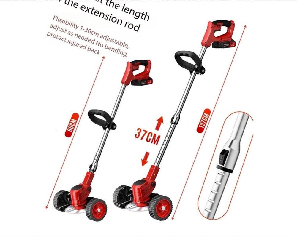 Rechargeable Grass Mower – High Power, Ultra Fast Rechargeable, Adjustable, Electric Lawn Mower for Lawn, Fields, Weeds, Agriculture, Home Use