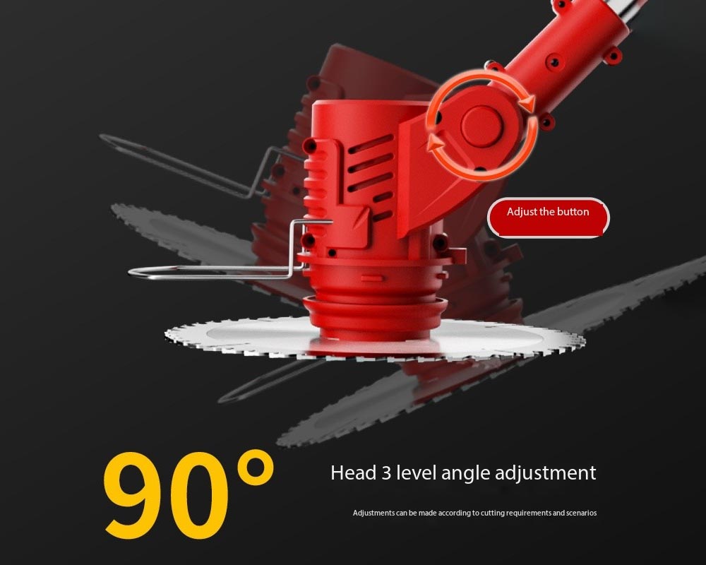 Rechargeable Grass Mower – High Power, Ultra Fast Rechargeable, Adjustable, Electric Lawn Mower for Lawn, Fields, Weeds, Agriculture, Home Use