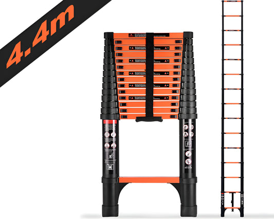 4.4M Telescoping Ladder - Portable, Durable, and Multi-Purpose