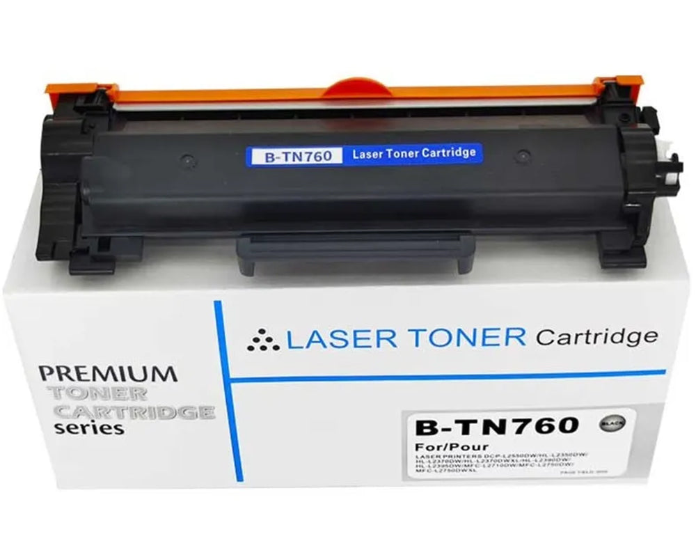 Compatible Toner Cartridge Replacement for Brother TN760 TN-760 TN-730 MFC-L2710DW HL-L2395DW MFC-L2750DW DCP-L2550DW L2370DW L2390DW Printer Ink (Black,2-Pack)