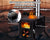 Portable Camp Wood Stove with Titanium Surface and Heat-Resistant Glass