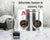 Portable Camp Wood Stove with Titanium Surface and Heat-Resistant Glass