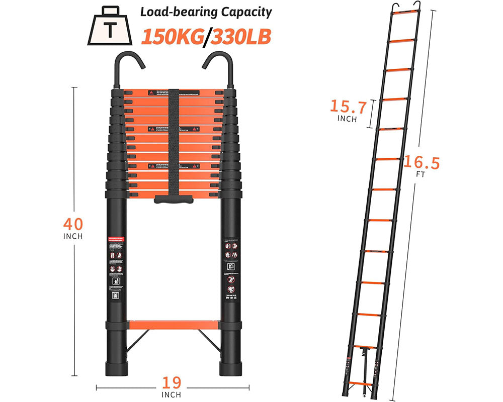 Telescopic Ladder 5m Aluminium Telescoping
