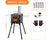Portable Wood Stove - Wood Burning Stove for Outdoor Cooking, Heating, and Ice Fishing