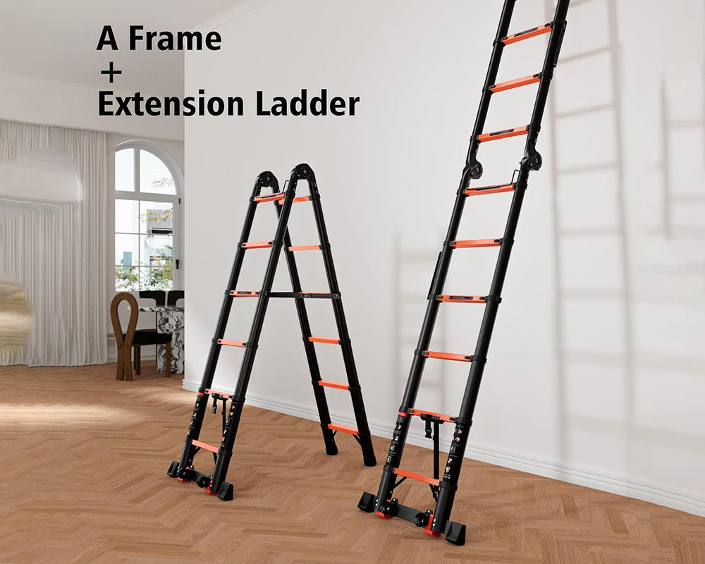 3.8M Extension Ladder telescopic ladder A frame