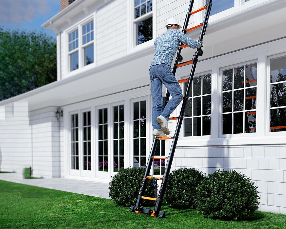 3.8M Extension Ladder telescopic ladder A frame