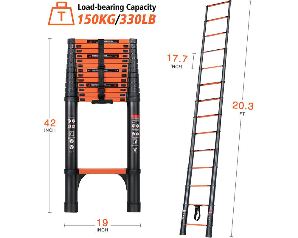 6.2M Telescopic Ladder 6.2M Aluminium Telescoping