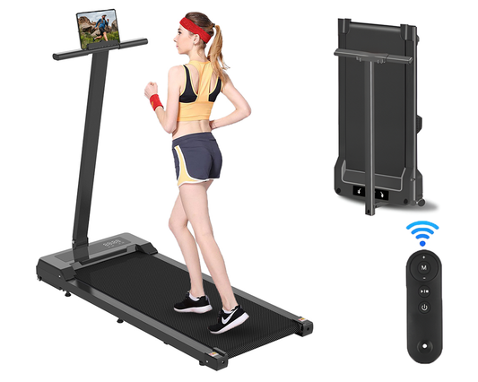 3.0HP Electric Walking Treadmill Pad with Handle Running Machine