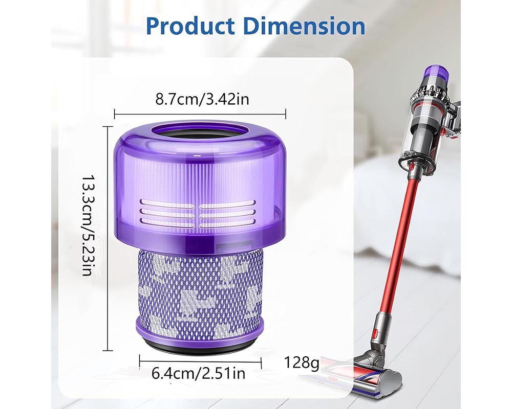 V12 Replacement HEPA Filters for Dyson V12 Detect Slim